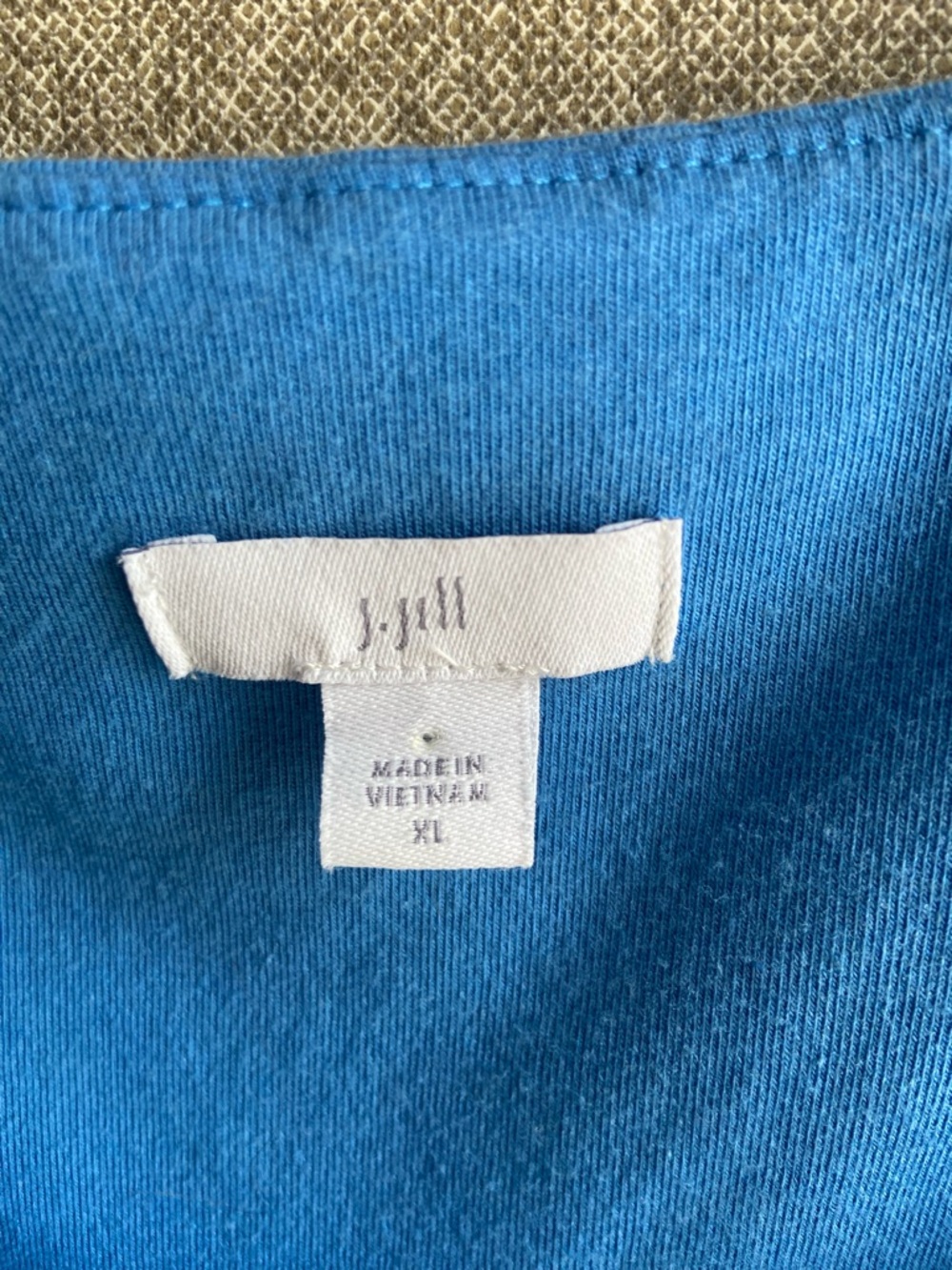 J. Jill blue bell sleeve 3/4 sleeve top shirt size XL casual comfortable spring - Picture 3 of 5